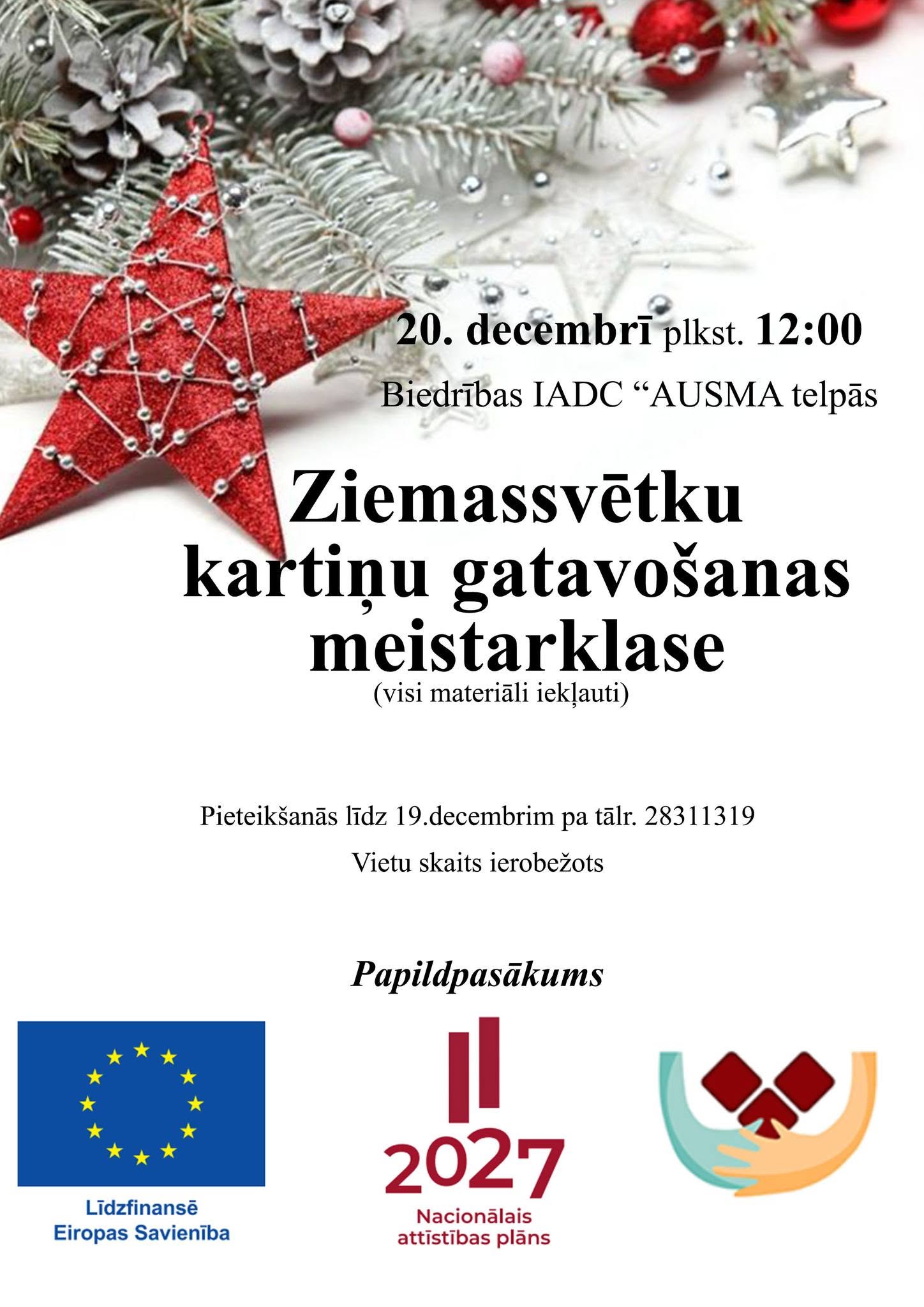 Ziemassvētku kartīšu darbnīca — attēls 1